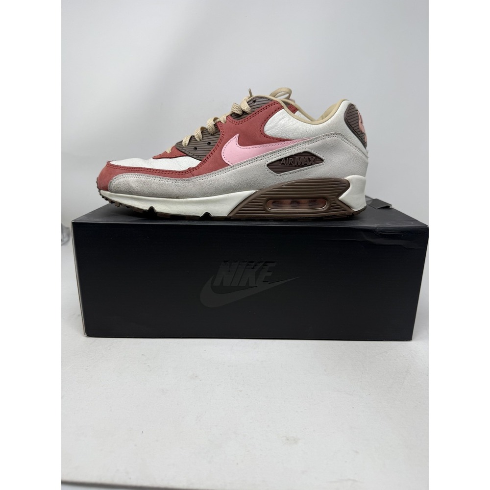 Nike Air Max 90 NRG Shoes Mens Size 12 White Brown Pink Bacon CU1816-100